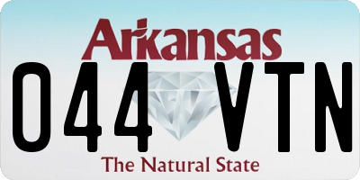 AR license plate 044VTN
