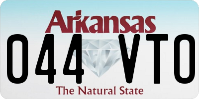 AR license plate 044VTO