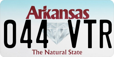 AR license plate 044VTR
