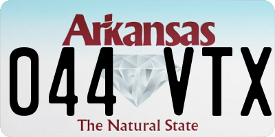 AR license plate 044VTX