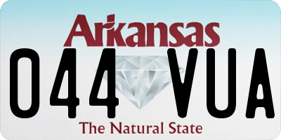 AR license plate 044VUA