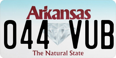 AR license plate 044VUB