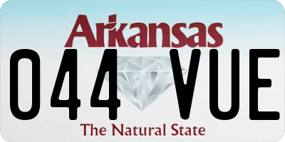 AR license plate 044VUE