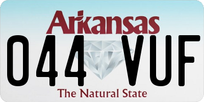 AR license plate 044VUF