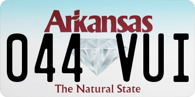 AR license plate 044VUI