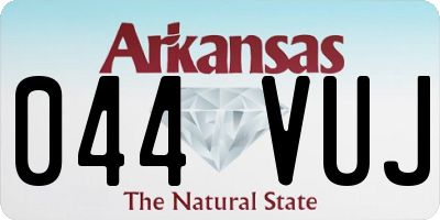 AR license plate 044VUJ