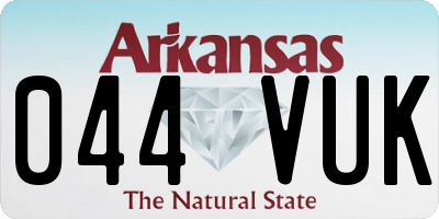 AR license plate 044VUK