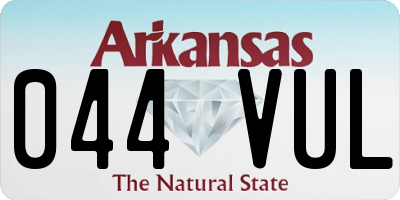AR license plate 044VUL