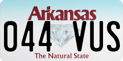 AR license plate 044VUS
