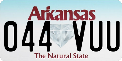 AR license plate 044VUU