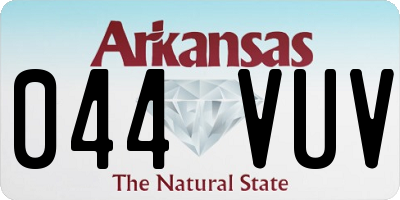 AR license plate 044VUV