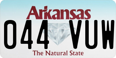 AR license plate 044VUW