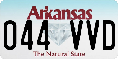 AR license plate 044VVD