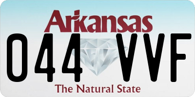 AR license plate 044VVF