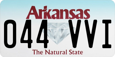 AR license plate 044VVI