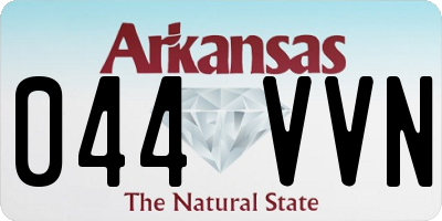 AR license plate 044VVN