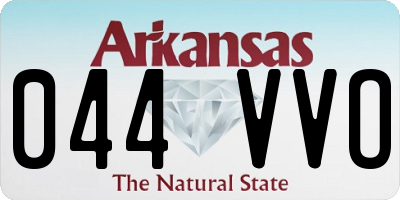 AR license plate 044VVO