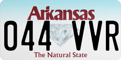 AR license plate 044VVR