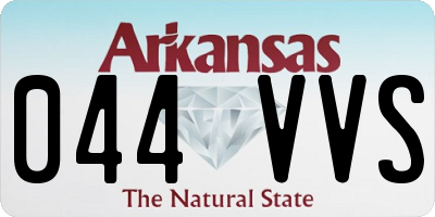 AR license plate 044VVS