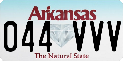 AR license plate 044VVV