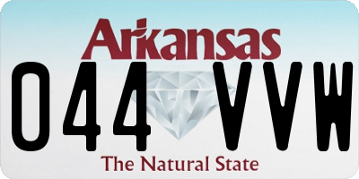 AR license plate 044VVW