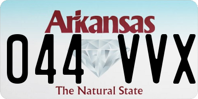 AR license plate 044VVX