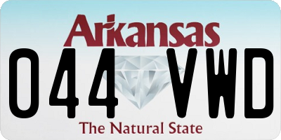 AR license plate 044VWD
