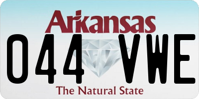 AR license plate 044VWE