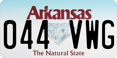 AR license plate 044VWG