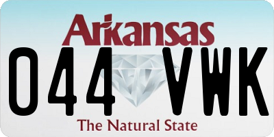 AR license plate 044VWK