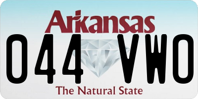 AR license plate 044VWO