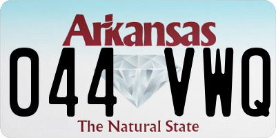 AR license plate 044VWQ