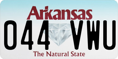 AR license plate 044VWU