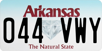AR license plate 044VWY
