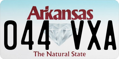 AR license plate 044VXA