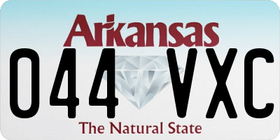 AR license plate 044VXC