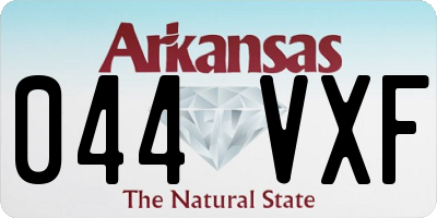 AR license plate 044VXF