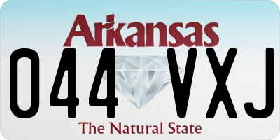 AR license plate 044VXJ