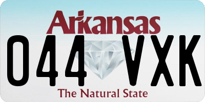 AR license plate 044VXK