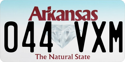 AR license plate 044VXM