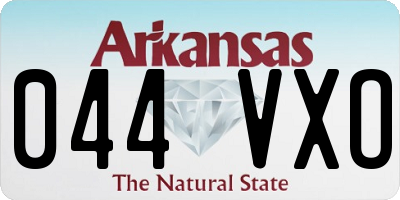 AR license plate 044VXO