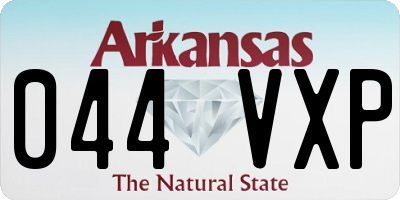 AR license plate 044VXP