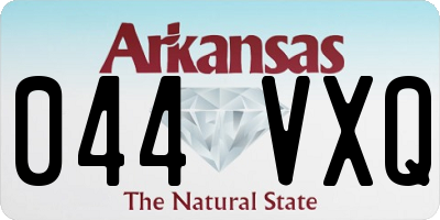 AR license plate 044VXQ