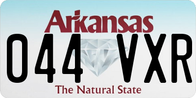 AR license plate 044VXR