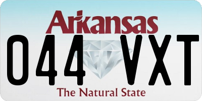 AR license plate 044VXT