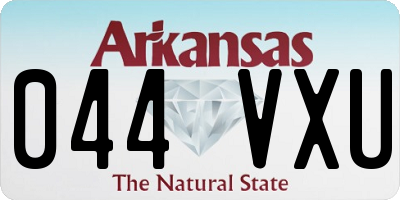 AR license plate 044VXU