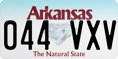 AR license plate 044VXV