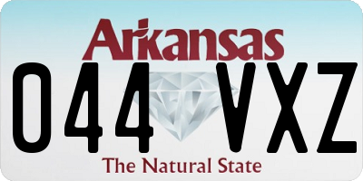 AR license plate 044VXZ