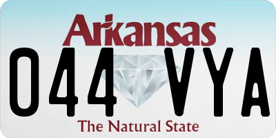 AR license plate 044VYA