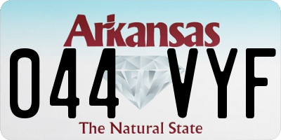 AR license plate 044VYF